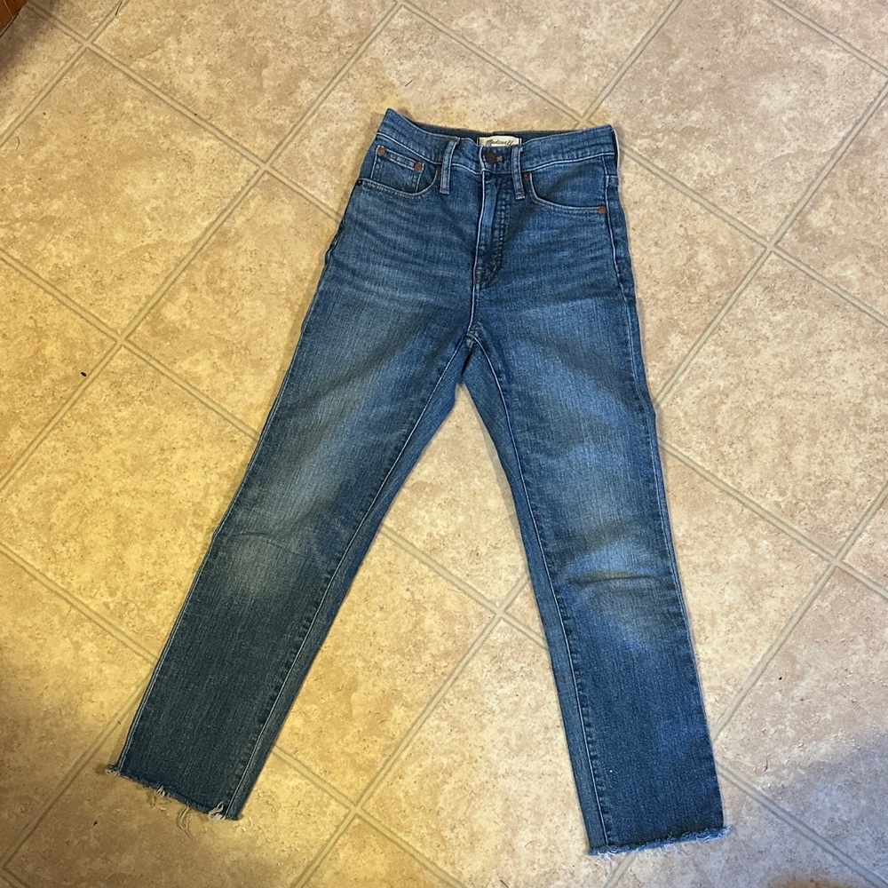 Madewell Women's Straight Leg Blue Jeans